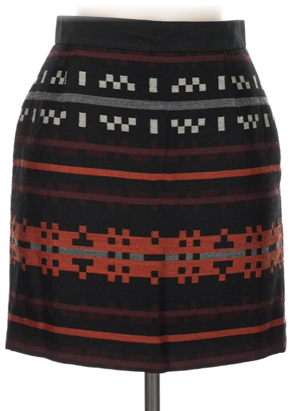 Proenza Schouler Navajo Graphic Pattern Wool Blend Knit Mini Skirt - Size 6
